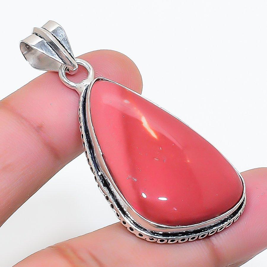 Natural Mookaite Gemstone Handmade 925 Sterling Silver Pendant 1.97  AP-15037