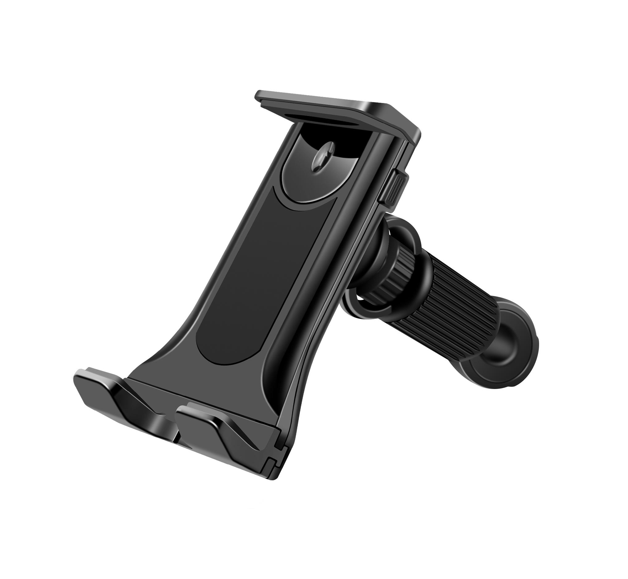 

Автомобильный держатель для телефона/планшета на задний подголовник, вращающийся на 360 градусов, совместимый с велосипедами, беговыми дорожками, пюпитрами, задними подголовниками автомобиля чёрный