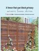 Outdoor Privacy Screen: Louvered Wood Fence for Gardens and Courtyards