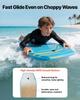 1055mm Bodyboard, Body Board Trainer with EPS Foam Core & Wrist Leash, UV-Resistant Beach Bodyboard for Beginners, Youth Up To 82 Kg