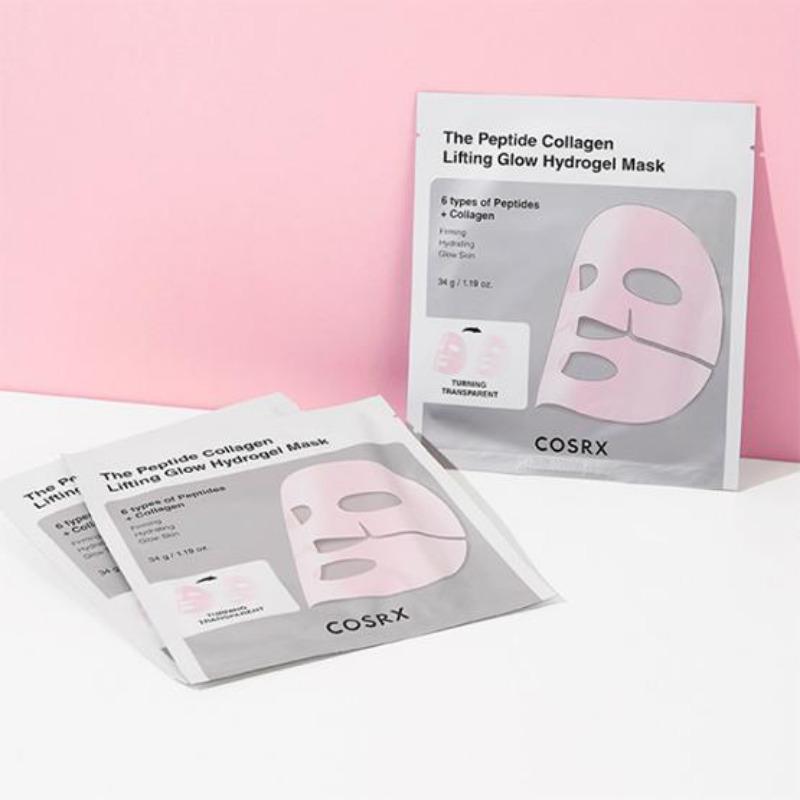 COSRX The Peptide Collagen Lifting Glow Hydrogel Mask 34g x 3pcs
