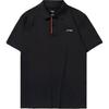 Li Ning Brand Printed Comfortable Versatile Short Sleeve Polo Shirt Men tops Black YPLT027-1