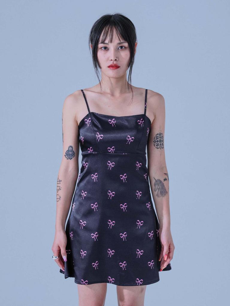 Dilettantism Blue Ribbon Mini Dress