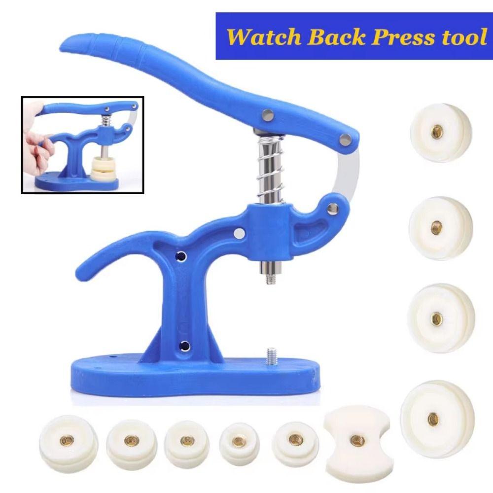 Efficient Press Watch Back Press Tool Set Nylon Dies Watch Back Cover Presser  Battery Change