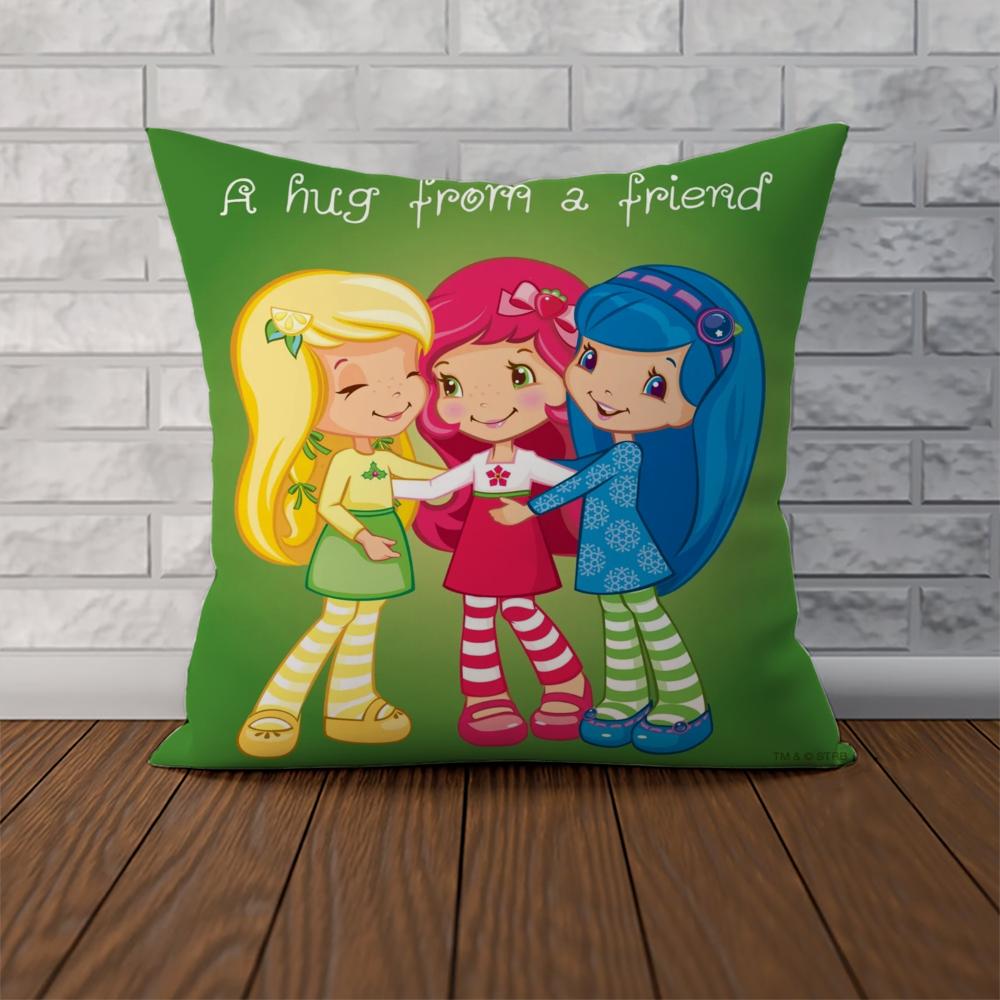 SStrawberry Shortcakes Pillow Case For Car Sofa Decorative Home Doublesided Print Plush Square Throw Pillow Cushion Cover