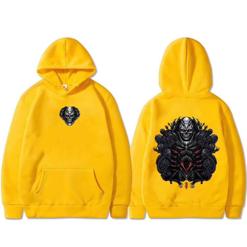 Anime Berserk Skull Knight Hoodie Vintage Manga Gatsu Griffith Zodd Guts Sweatshirt Men Cartoon Oversized