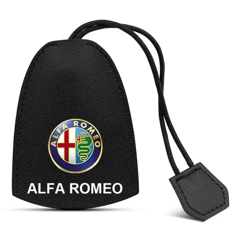 Car Stickers For Alfa Romeo Drawstring Car Logo Key Housekeeper Key Case For Alfa Romeo Giulia Stelvio Giulietta 156 159 147 Mit