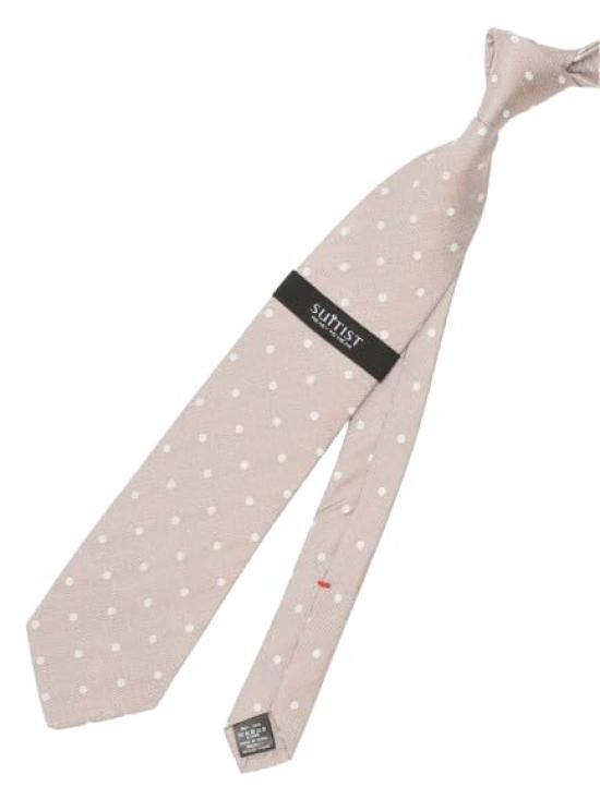 [Takakyu] Seven-fold Silk Dot Pattern Regular Tie, 8.5cm width