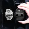 2/4Pc Car Silicone Door Lock Cover Protective Sticker Accessories For Tesla Model 3 Model S X Model Y Roadster SpaceX Cybertruck