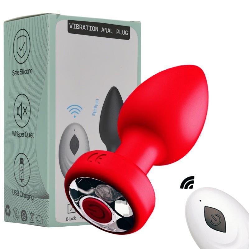Black Mini Vibrating Butt Anal Plug Remote Control Anal Plug Vibrator Sex Toys for Women Prostate Stimulator Dildo