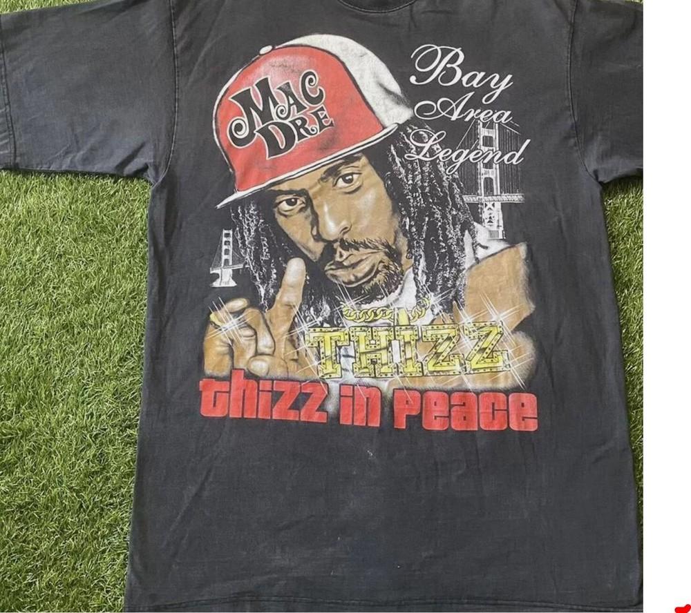 Reprint Mac Dre Thizz In Peace Cotton Black S-2345XL Unisex Shirt Unisex T-Shirt S
