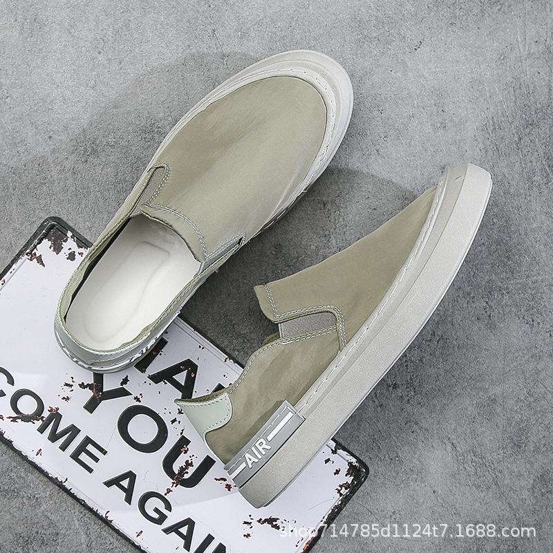 Stoffschuhe Herren 2022 Neue Slipper Ein Pedal Atmungsaktiv Trend Wild Weiche Sohle Freizeitschuhe Herren Zapatos De Hombre