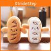 Bread Plush Keychain Cartoon Stuffed Doll Cute Bag Pendant Decoration Kids Gift