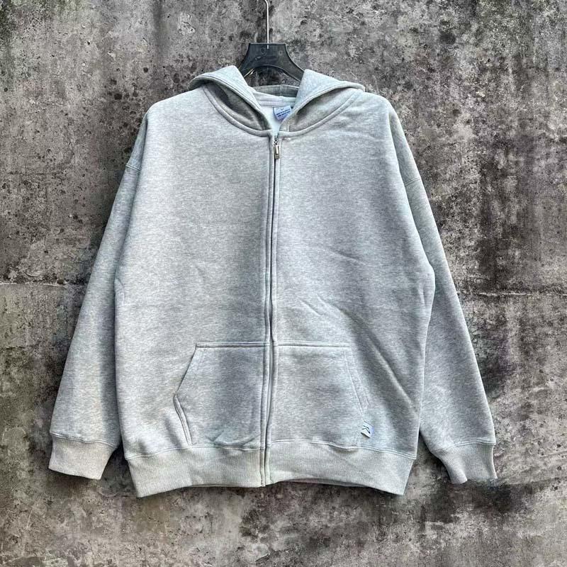 AKIMBO Trendy Mikina na zip s potiskem loga - Podzim/Zima Mikina s plyšovou podšívkou