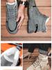 Men's High-Top Cotton Martin Boots: Korean-Style, Velvet-Lined, Warm, Non-Slip, Wear-Resistant, Snow-Ready for Autumn & Winter.
