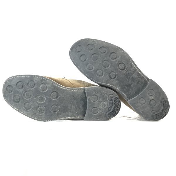 B&Y UNITED ARROWS suede leather chukka boots men 8 26.0 beige Goodyear welt desert(USED)