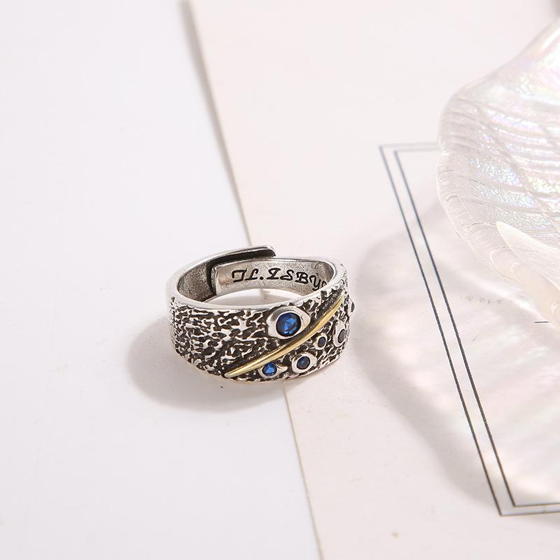 

Ретро Кольцо Звездопад Панк Готика Регулируемое Открытое Кольцо Для Мужчин Медь Дизайнер Циркон Аксессуары Романтический Унисекс Подарок resizable