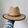 Bunte Perlen Fedoras Hut Herren Breiter Rand Fedoras Verbundener Jazzhut DIY Jazz Panama Schwarzer Hut Gorras para hombres
