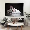 Western Game Room, Retro Western, Poker Tapestry
