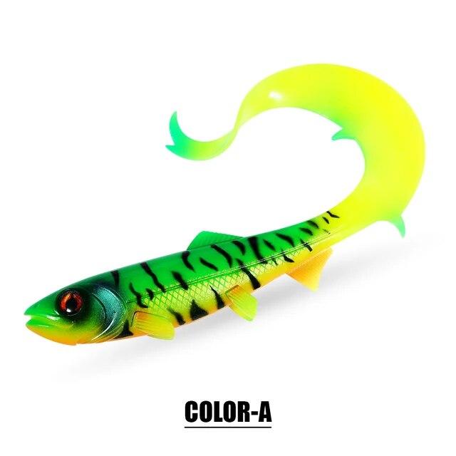Spinpoler Firebomb Soft Swimbait 17.5cm 22cm Fishing Lure Long Wavy Tail Big Pike Bait Grub Seductive Swimming Action Rig Jig
