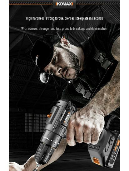Tungsten Steel Magnetic Ring Electric Screwdriver Set with High Hardness, Non-slip, and Phillips Bits