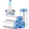 4 Gallon Durable Drawstring Trash Bags - Thick, Tear-Resistant, Large Size for Household Use