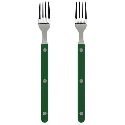 Garfo de chá Parve, verde, 2 peças, louça popular coreana