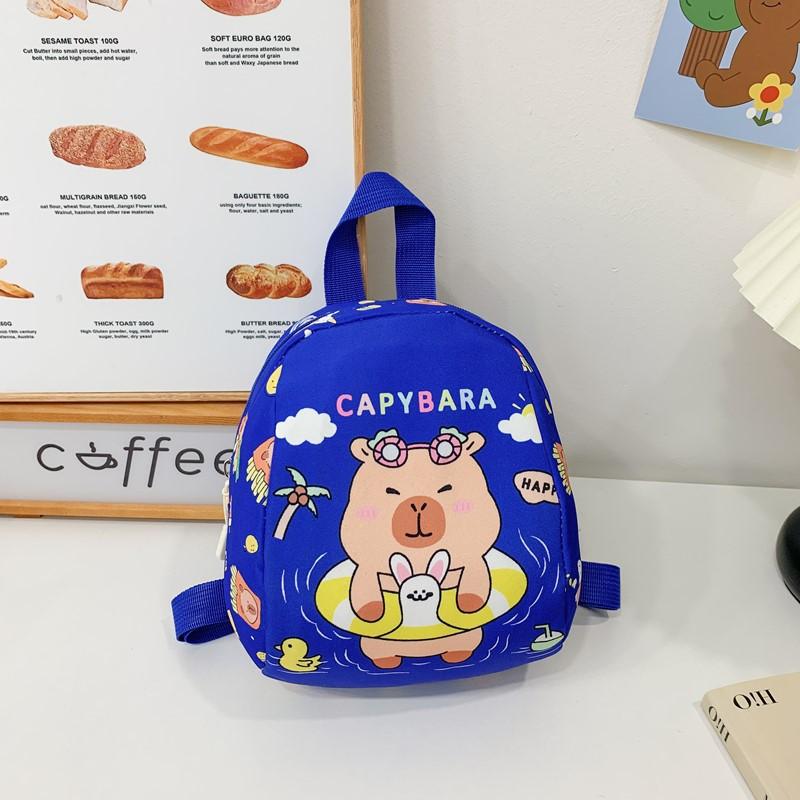 School bag new love cartoon backpack lightweight versatile kapibara children's bag