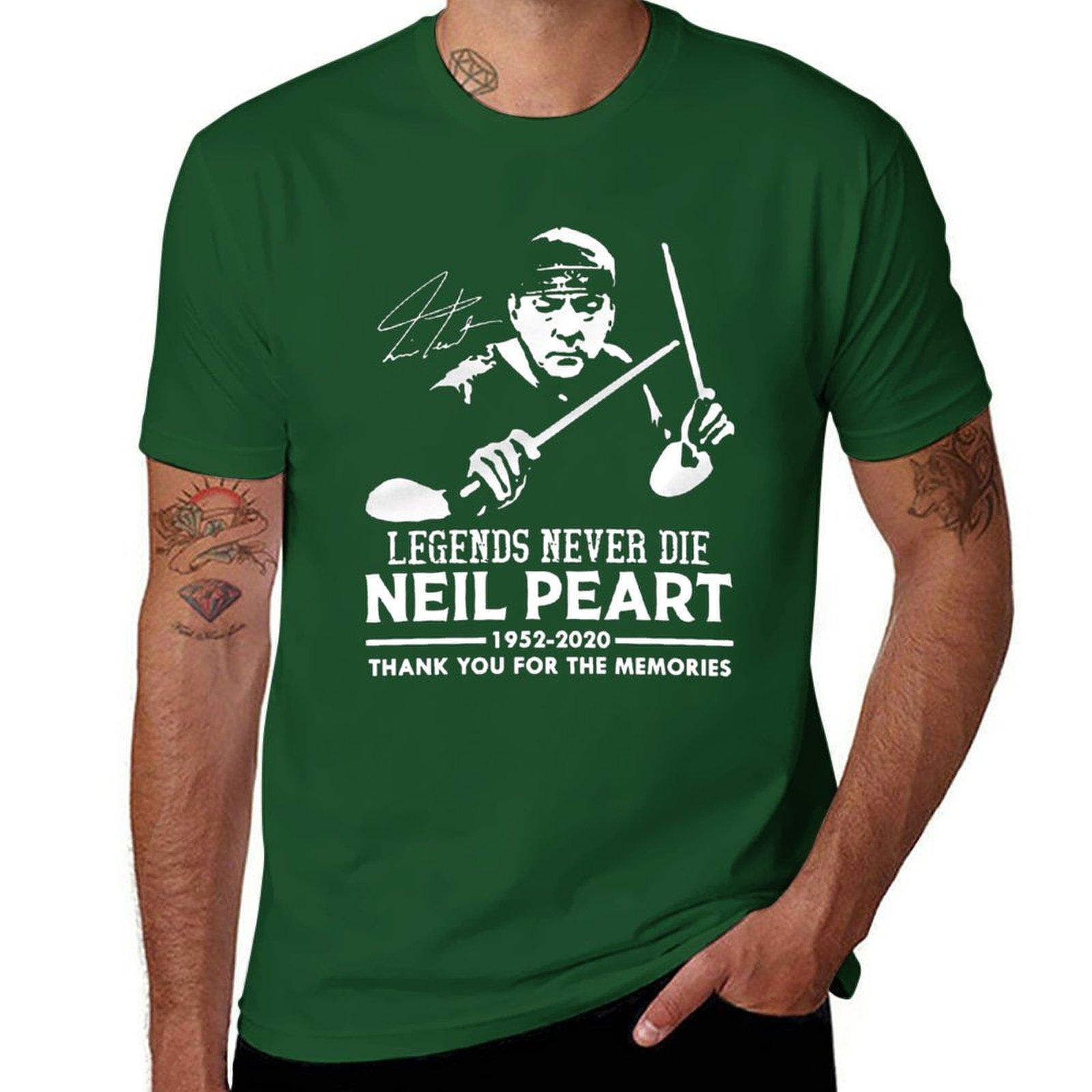 

Legends never Die Neil Peart Signature Thank You For The Memories T-Shirt blanks shirts graphic tees oversizeds t shirts men 4XL