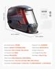 Welding Helmet Auto Darkening True Color, 100 X 80 Mm Welding Hood Solar-Powered, Welder Mask with 4 Arc Sensors, Wide Shade 4/5-9/9-13 for TIG MIG