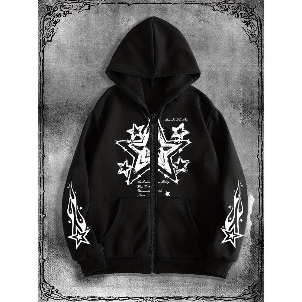 Original Printed Zipper Hoodie Is a Fashionable Streetwear Choice for Casual Occasions and the Perfect Match for School Fashion Clothing