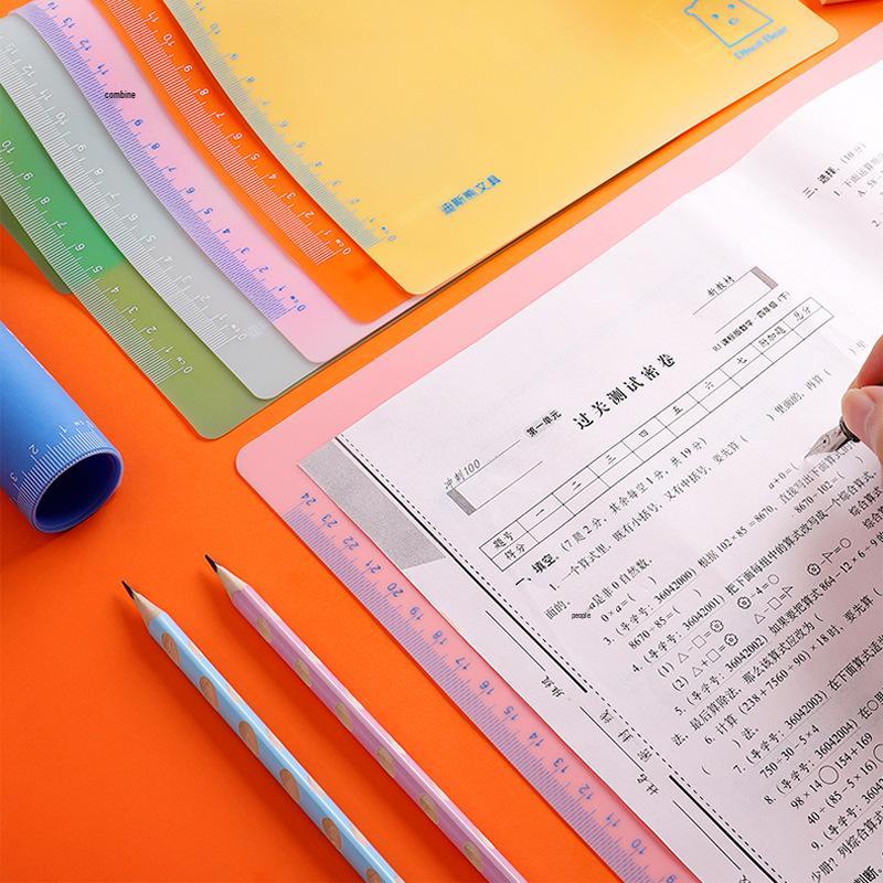 Colorful Soft Silicone Writing Pad for A4 & A3 - Ideal for Students and Exams