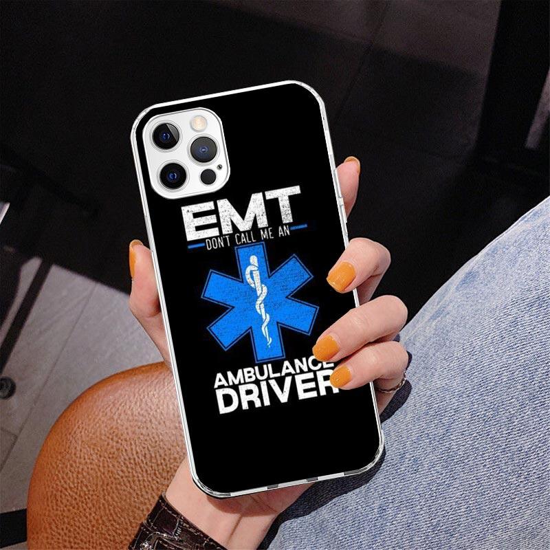 EMT EMS Medical Rescue Phone Case For iPhone 13 12 Mini 11 Pro Max XS XR X SE 7 8 Plus 5S 5 6S 6 Gift Print Cover Fundas