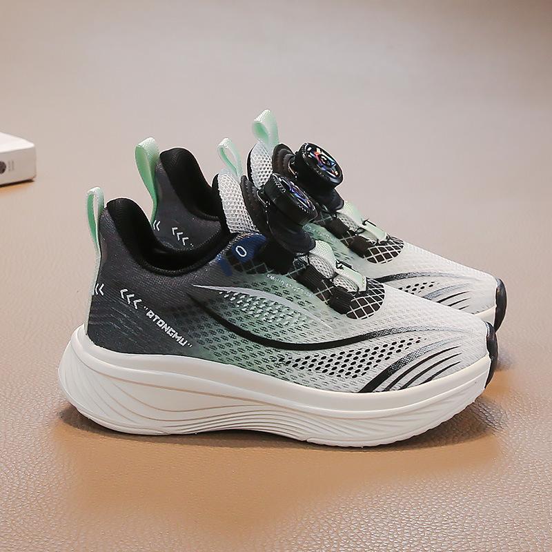 Children's Lightweight Sports Shoes Breathable Hollow Casual Shoes Boys' Single Mesh Shoes Soft Sole Non-slip Running Shoes