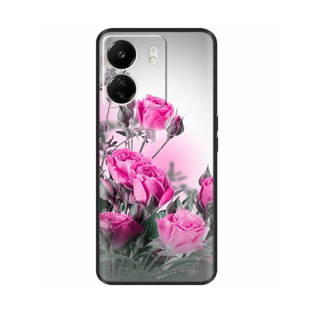 Case For Poco C65 Case 6.74" Black Soft Silicone Cover For POCO C65 C 65 PocoC65 Coque For Xiaomi Poco C65 Phone Cases Fundas