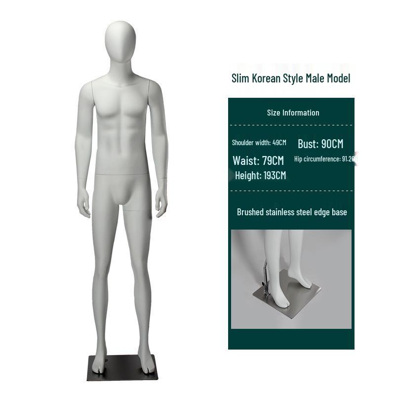 Slim Fit Korean Style Men's Clothing Mannequin Dummy for Window Display