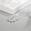 Trendy Women's Light Luxury Broken Silver Clavicle Necklace - High-End, Simple Design 2022