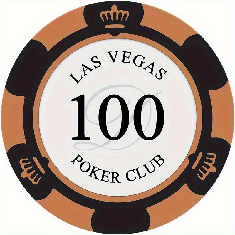 10pcs/lot Clay Las Vegas Poker Chips 14g Set Casino Coins 40mm Coin Poker Chips Entertainment Dollar Coins Card Game LasVegas