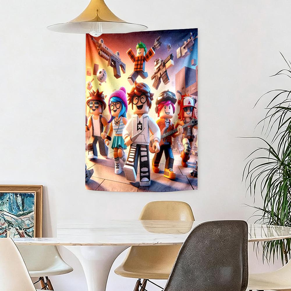 Roblox Wall Decor Tapestry Art For Pet Memorial Birthdaywedding Party Backdrop Family Gift