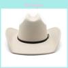 Cappello da Cowboy Western per Uomo Donna Feltro di Lana Protezione Solare Elegante Accessorio Estivo