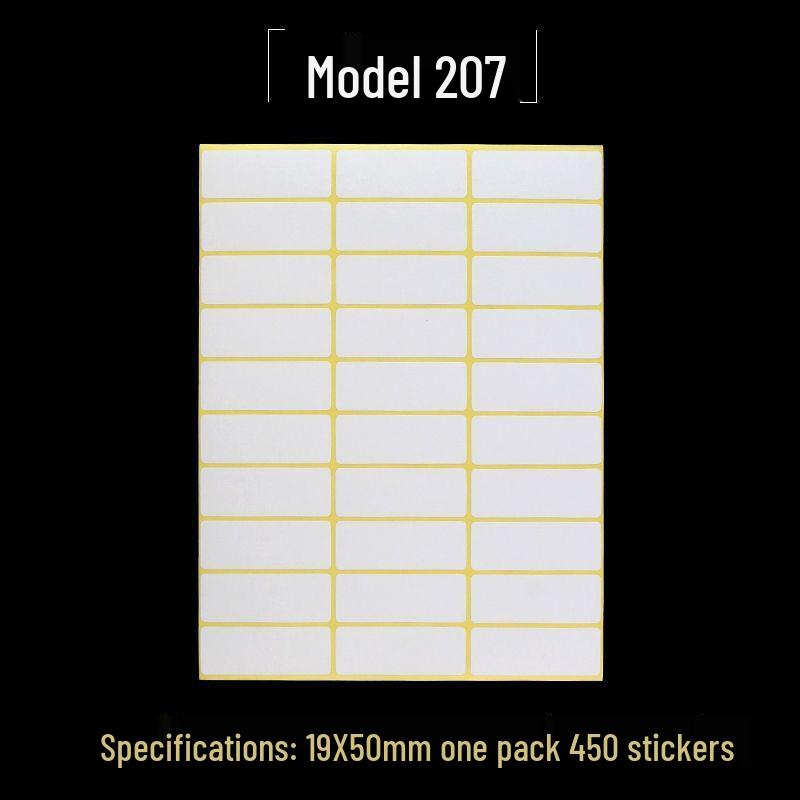 A5 Adhesive Matte White Label Stickers - Printable, Writable, Removable Name Tags