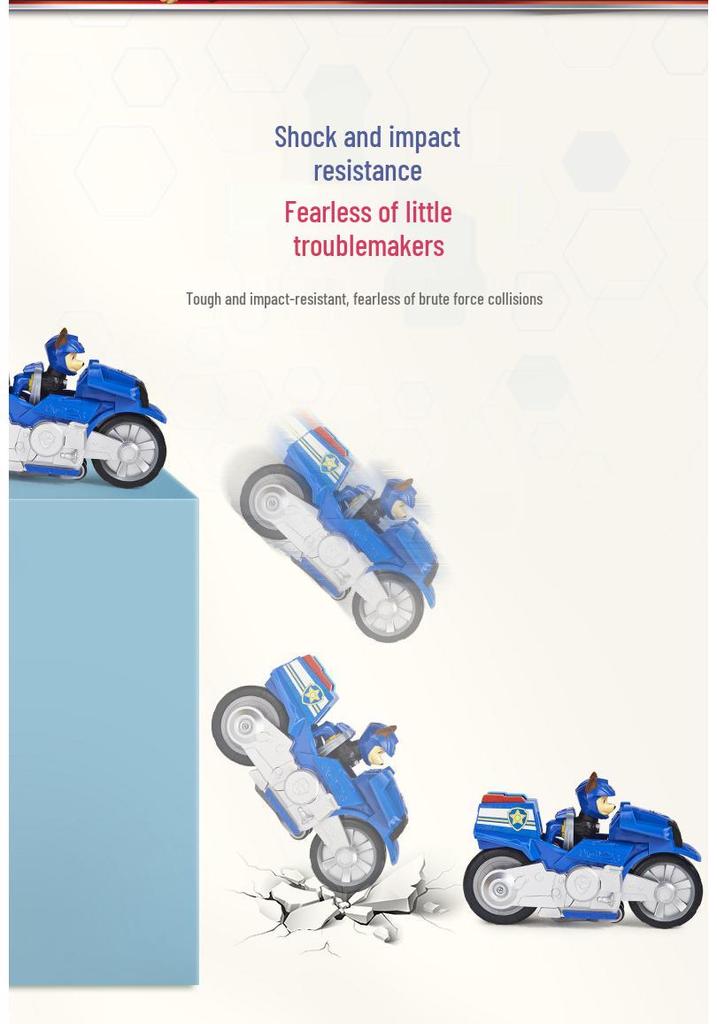 Paw Patrol Wild Cat Rescue Pull-Back Motorcycle Toy