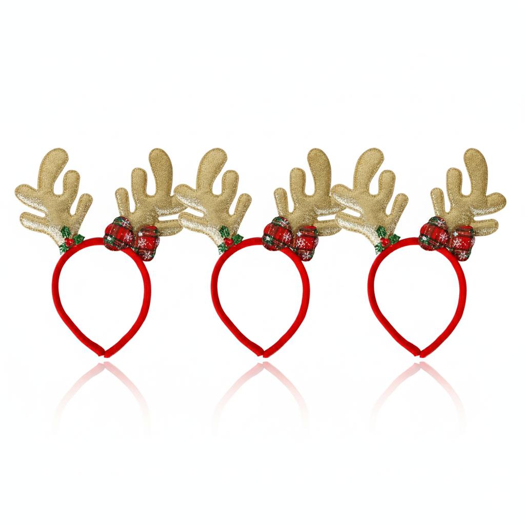 2026 Christmas Headband New Design Digital Star Antler Headband for Children Xmas Party Decoration Headwear