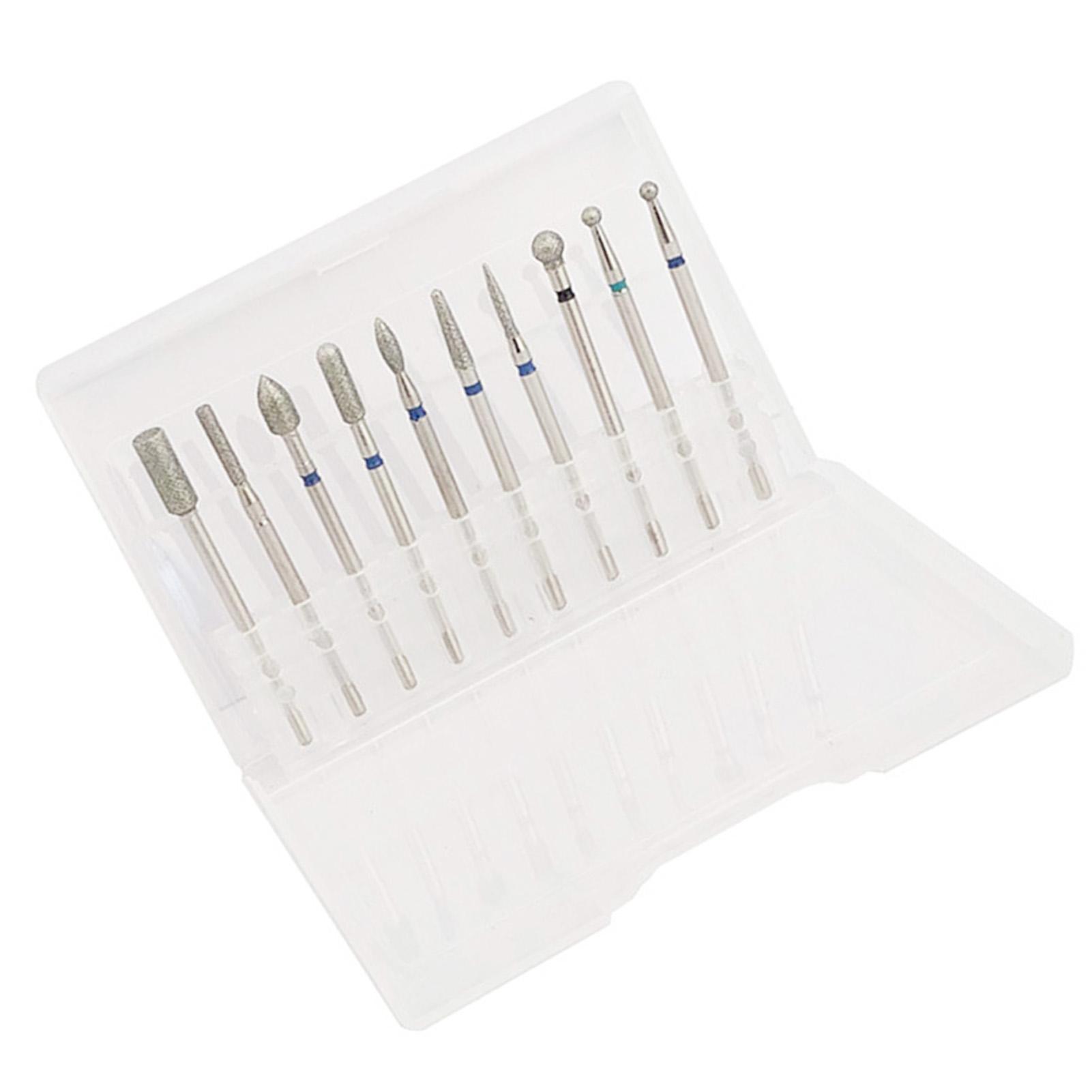 

Набор из 10 штук насадок для маникюрного аппарата, портативный для домашнего салона, насадки для удаления кутикулы из наждачной бумаги для начинающих мастеров маникюра Zh3