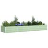 Planter Pastel Green 385 X 100 X 45 Cm Galvanized Steel