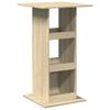 Bar Table with Shelves Sonoma Oak Finish 60 X 60 X 102 Cm Particleboard