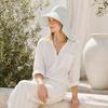 Summer Sun Protection Bucket Hat, Foldable Breathable Mesh Fisherman Hat, Ventilation Large Brim Hat with Detachable Neck Shawl for Outdoor Summer