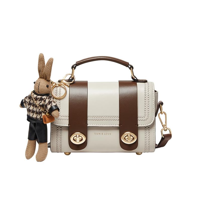 Mrs. Qiao Bag New Versatile Crossbody Bag Light Luxury Mini Bag High-Quality Texture Niche Genuine Leather Women's Bag