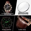 POEDAGAR Luxury Sports Watch for Men Waterproof Luminous Date Chronograph Wristwatch Leather Quartz Watches Reloj
