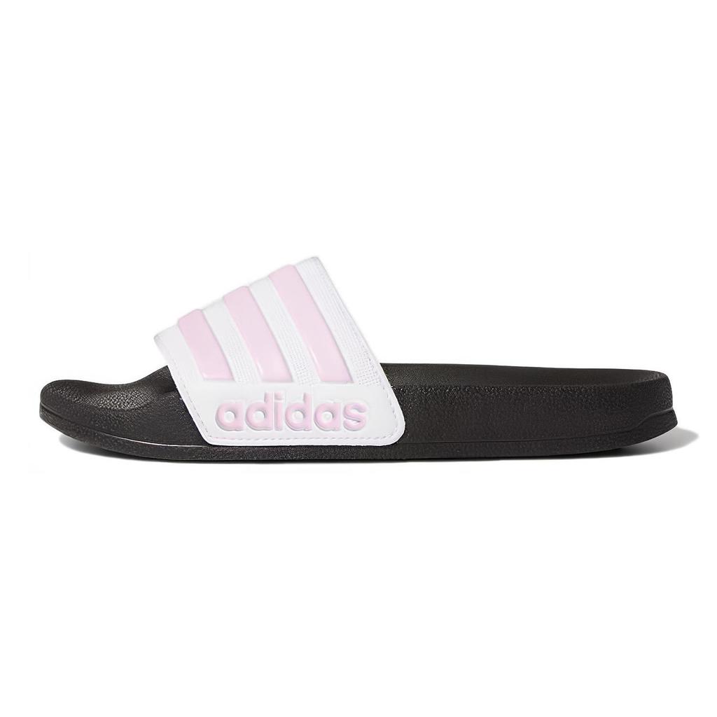 Kids' Adidas ADILETTE SHOWER Quick Dry Slippers Black Pink White FY8843